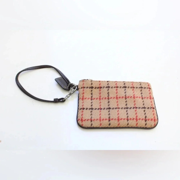 Coach plaid wristlet - Picture 2 of 8